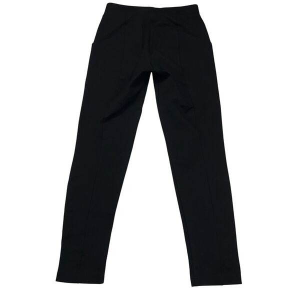 Betabrand Power Down Pant Black Ponte Seamed Legs Skinny Fit Size S - Picture 3 of 12